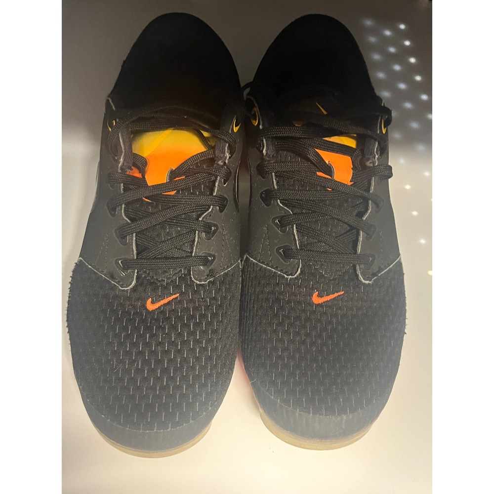 Nike Air VaporMax CS Kids Black Orange Running Shoes AH9045-002
